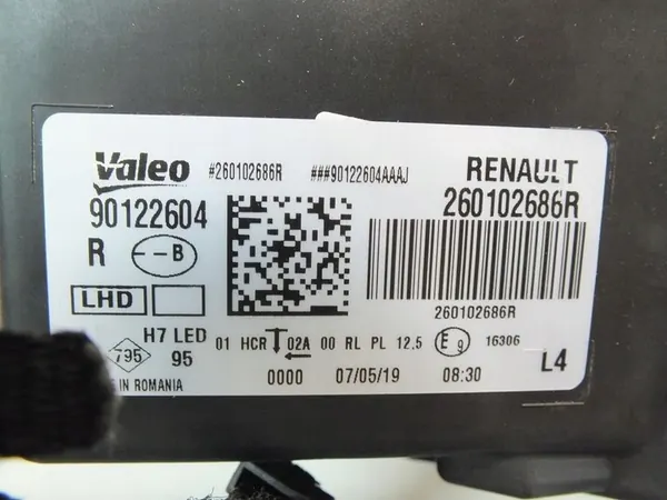 Oikea Ajovalo 260102686R Renault Megane IV image 3