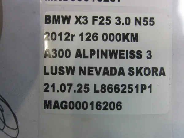 BMW X3 F25 N55 3.5i 3.0 Avgasljuddämpare OEM RETERYFFH456 image 8