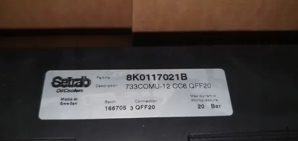Refroidisseur d'huile OEM 8K0117021B Audi RS4 RS5 image 5