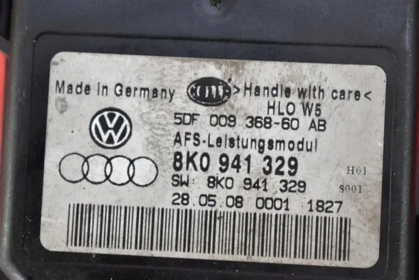 Módulo Xenon Giratório OEM 8K0941329 Direito Audi A4 B8 image 9