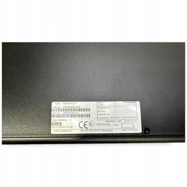 LED191603702 VOLVO Panneau de destination de bus, droit image 3