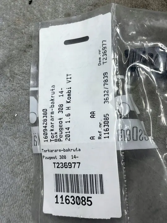 Pyyhkijän Varsin Citroen Peugeot Takana 1609428380 OEM image 3