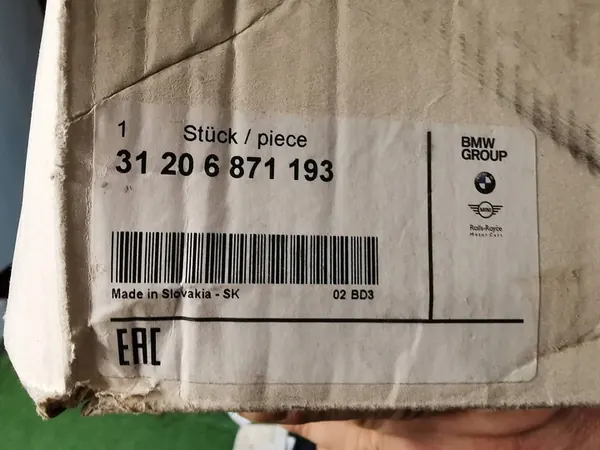 BMW X3 X4 G01 G02 3 G20 G21 5 G30 G31 Mozzo Anteriore OE 6871193 image 6