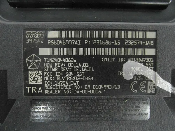 Module de Contrôle JEEP CHEROKEE KL P56046997AI image 2