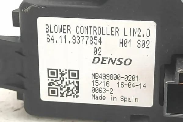 Värmefläkt Relä BMW X1 (F48) 64119377854 image 6