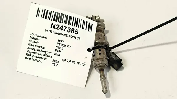 Inyector AdBlue usado OEM 9801187080 para Peugeot 508 II image 2