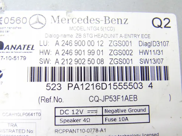Radio Navi OEM A2469000012 pour Mercedes CLA W117 image 3