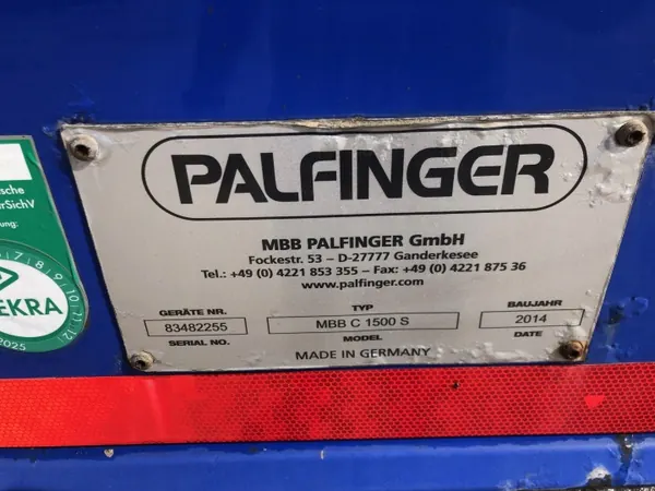 PALFINGER MBB C1500S hydraulinen nosturi - 1,5T käytetty image 10