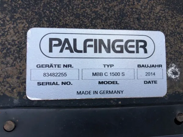 PALFINGER MBB C1500S hydraulinen nosturi - 1,5T käytetty image 8