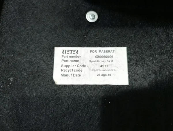 Maserati kofferbakvoering OEM 080060906 - Gebruikt image 7