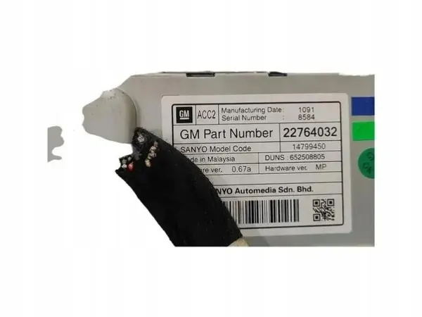 Ecrã de navegação OEM 14799450 para Opel Insignia A 2011 image 8