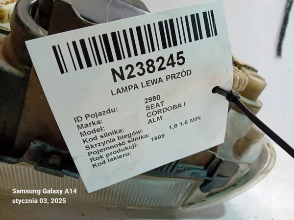 Farol Dianteiro Esquerdo SEAT CORDOBA I image 6