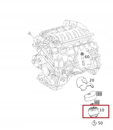 MERCEDES E-KL W211 SL R230 Soporte de Motor Izquierdo o Derecho OEM image 2