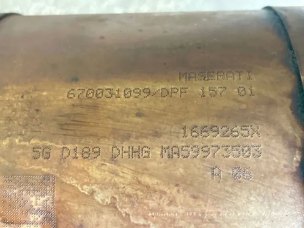 2016 Maserati Ghibli Catalytic Converter DPF image 7