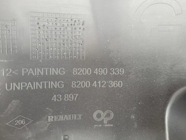 Etumma oikea puskurin koriste Renault Megane II Lift OE image 3