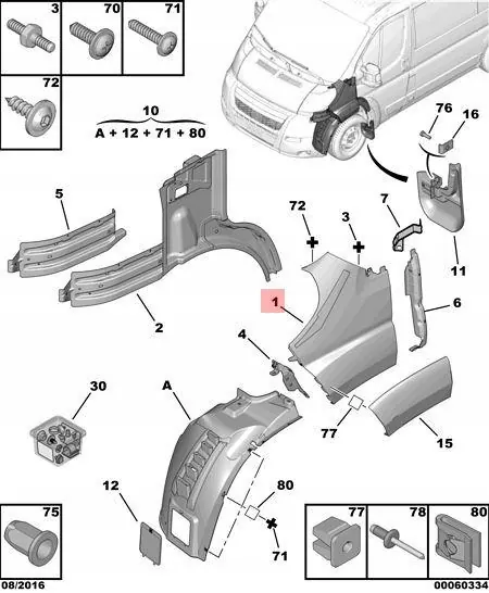 PARAFANGO DESTRO FIAT DUCATO PEUGEOT BOXER CITROEN JUMPER image 2