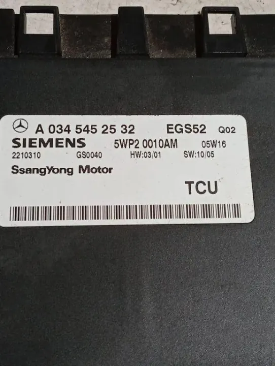 Module ECU Boîte SsangYong Rexton OEM A0345452532 image 3