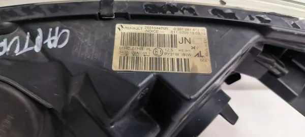 Oikea Etuvalaisin Renault Captur I 260104476R image 7