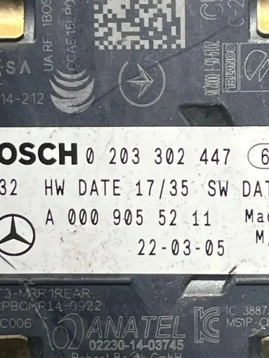 Mercedes-Benz EQA 2022 Oikea taka sokea kulma -moduuli image 3