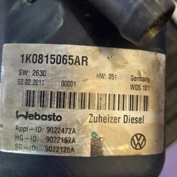 Webasto seisontalämmitin VW Touran II 1K0815065AR image 4