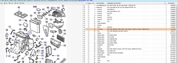 Motor de aquecimento Saab 9-3 Estate 2009 OEM 13250115 image 4