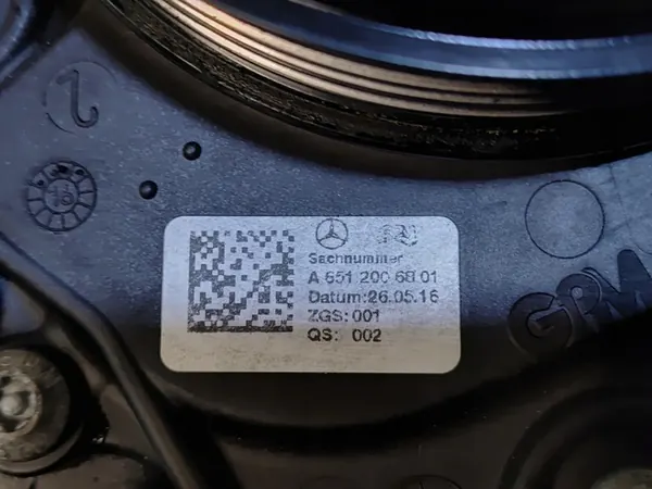 VATTENPUMP MERCEDES W204 LIFT 2.2 CDI A6512006801 image 4