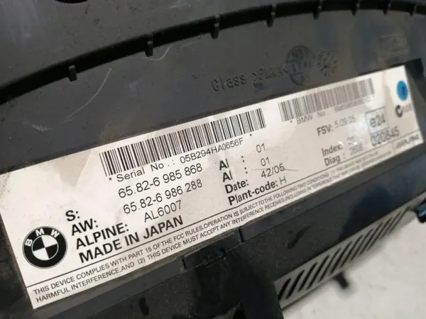 BMW 5 Touring E61 navigationsskärm OEM 6985868 image 5