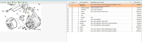 Saab 9-5 2002 Täydellinen generaattori OEM 5248372 image 7