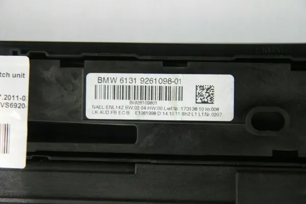 Panneau climatisation BMW OEM 64119261079 Occasion image 8