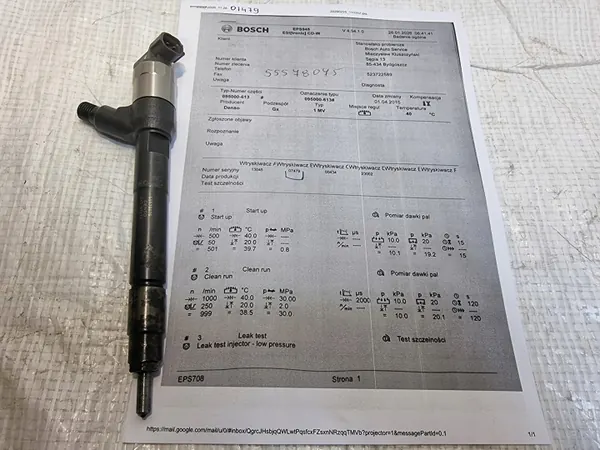 Inyector OEM 55578075 para Opel Astra K, Insignia B image 2
