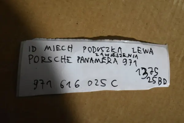 Mola de ar esquerda OEM 971616025C 555 Porsche Panamera image 4