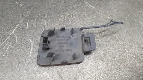 Copertura gancio traino paraurti anteriore VW Polo VI Arancione 2G0807241 image 3