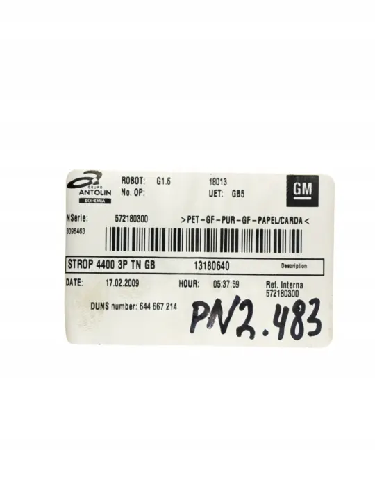 Inredning Opel Corsa D 3D OEM 13180640 572180300 image 3