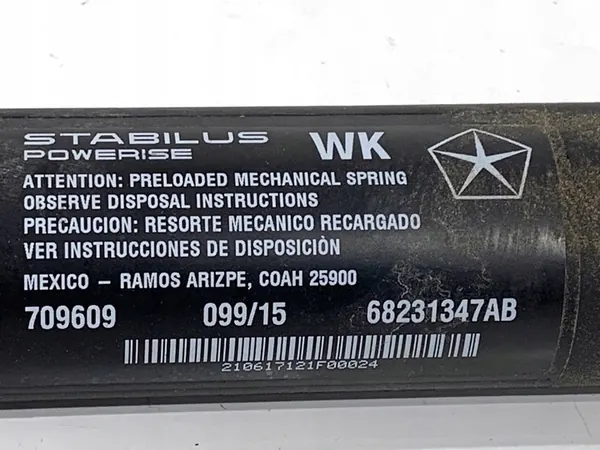 Actionneur télescopique Jeep Grand Cherokee WK 68231347AB image 5