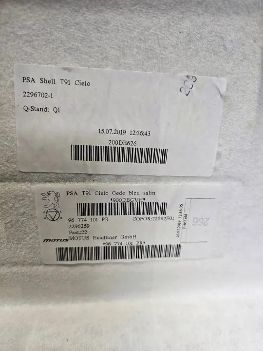 OEM 96774101PR ITA Teto para Peugeot 308 II T9 image 9