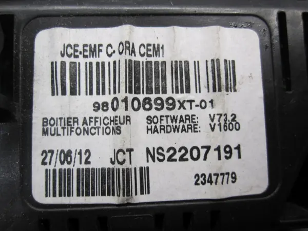 Weergavescherm CITROEN C3 II 1.4 HDI OEM 98010699XT image 7