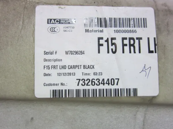 BMW X5 F15 Vorderteppich OEM 51477326344 Schwarz image 7