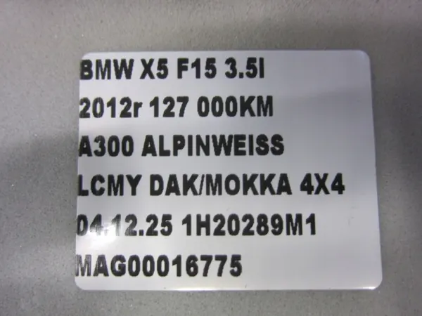 BMW X5 F15 Vorderteppich OEM 51477326344 Schwarz image 8