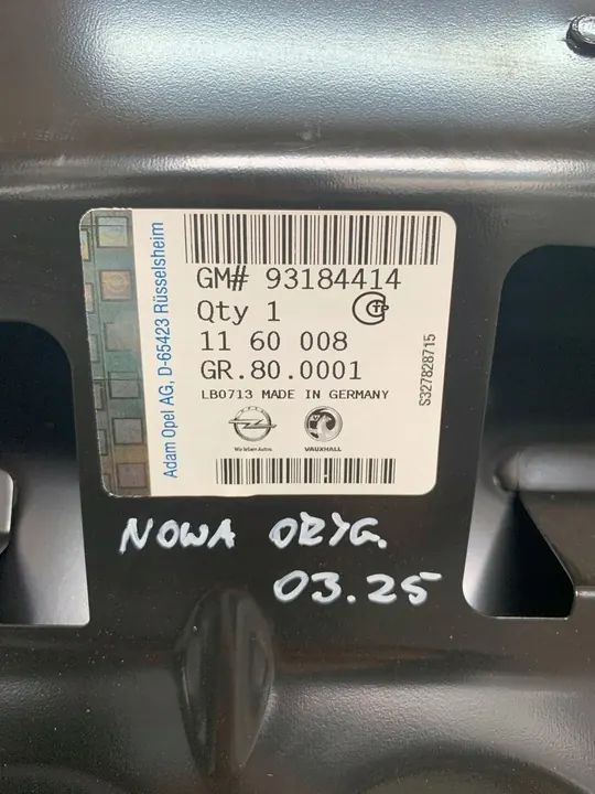 Motorhuv Opel Zafira B 93184414 image 3