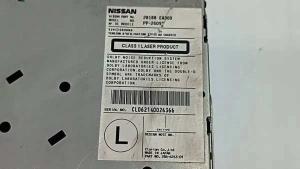 OEM 28188-EQ300 radio voor Nissan X-Trail T30 image 3