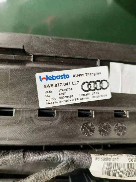 Teto solar usado OEM 8W9877041LL7 para Audi A4 Avant image 7