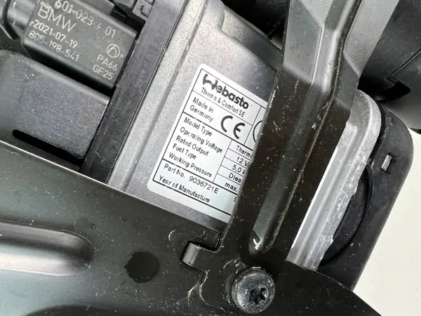 Webasto extravärmare OEM 5A3A009 för BMW 5 G30 G31 image 7