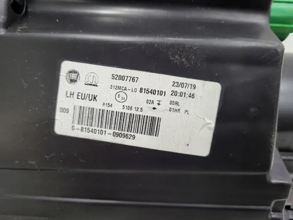 Fiat 500 Halogen DRL Vänster Fram OEM 81549001 image 7