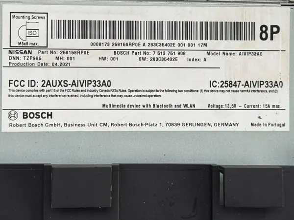 Nissan Qashqai III J12 Navigatieradio OEM 259156RP0E image 6