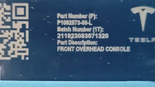 Tesla Model 3 Sisätilavalo OEM 1092573-00-L image 10