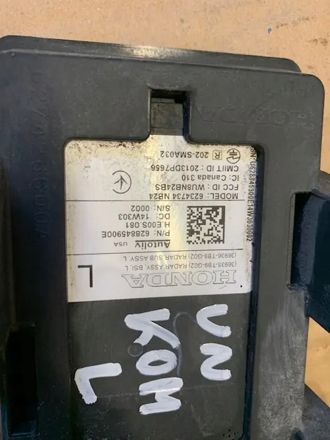HONDA CIVIC IX RADARSENSOR VÄNSTER COMBI 36930-TB9-G0 image 3