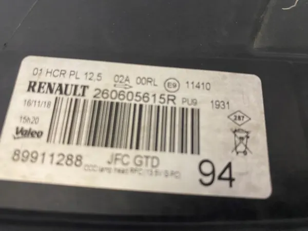 Vasen etu Full LED -ajovalot Renault Espace V image 6