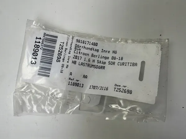 Asa interior maletero OEM 9818171480 para Citroen/Peugeot image 3