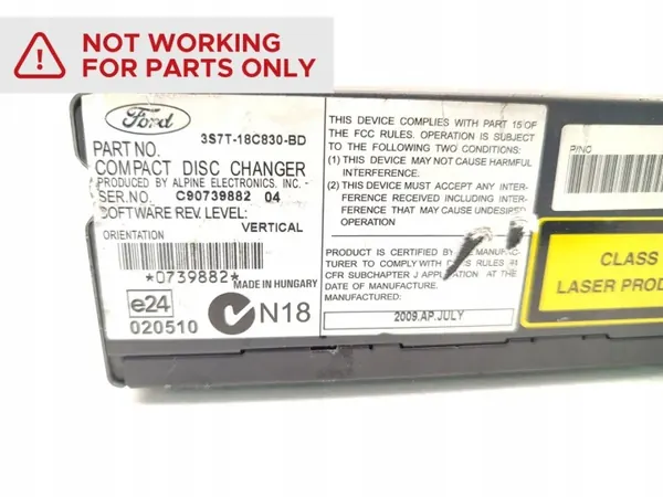 Trocador CD/DVD Ford Mondeo OEM 3S7T-18C830-BD image 6