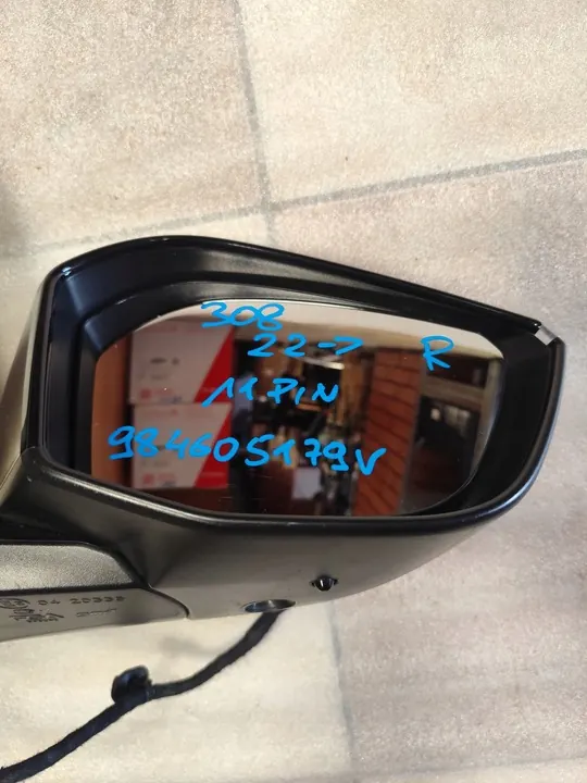 Specchio Destro Peugeot 308 2022- 11 Pin OEM 984605179V image 2